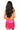 Sample Orange & Pink Full Sequin Mock Neck Romper