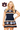 Licensed Sample - Auburn Vintage Football Stripes Sweater Dress
