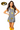 Licensed Mizzou Mini Icon Gingham Collar Dress