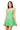 Sample Green Horse Bit Cotton Pleat Dress