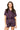 Sample Plum Multi Frill Toothpicks Collar Top & Short Set