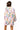 Sample White & Rainbow Squiggle Balloon Sleeve Dress