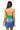 Sample Green & Blue Full Sequin Mock Neck Romper