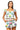 Sample White Multi Cinco Flower Cotton Tank & Short Set