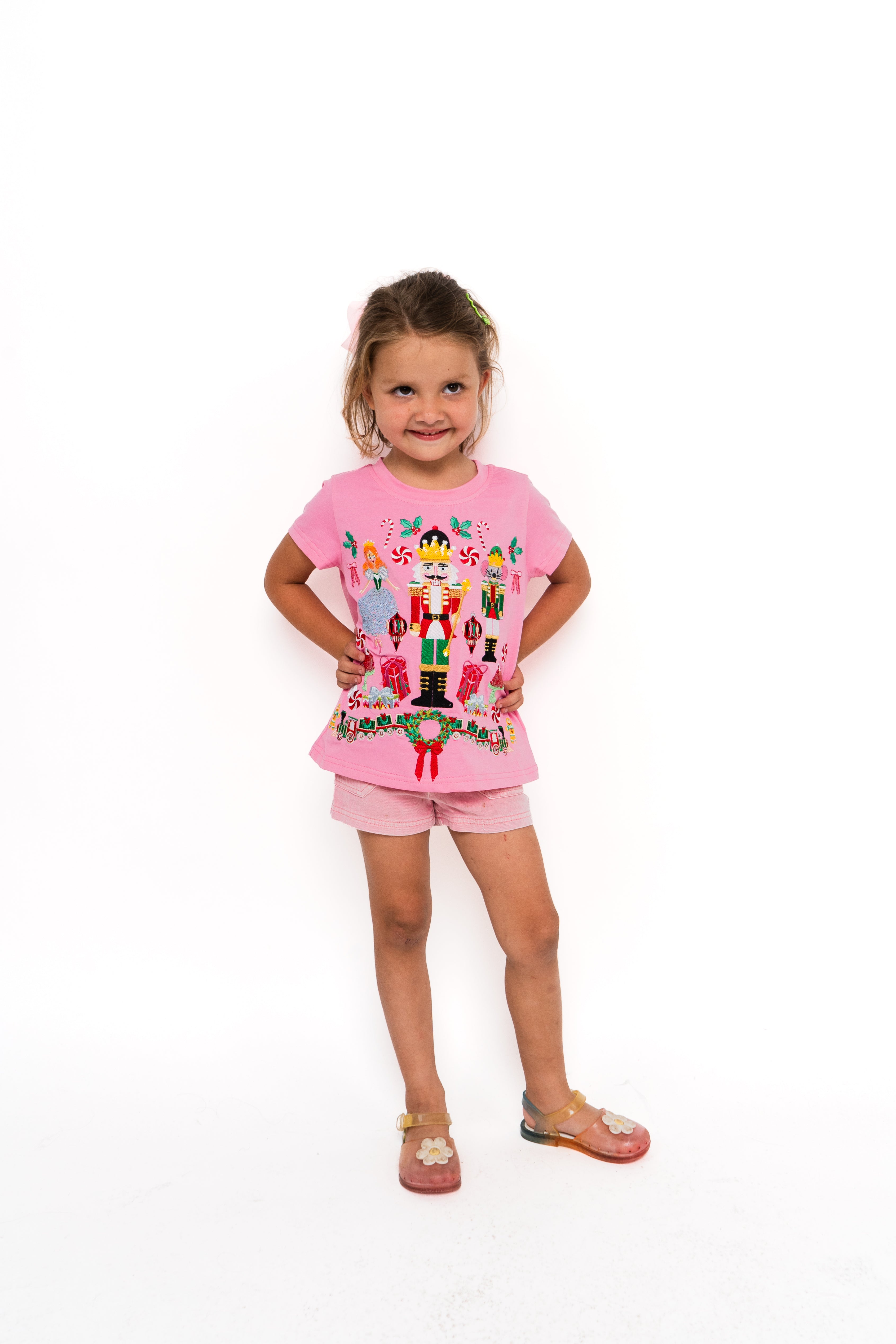 Kids Hot Pink Nutcracker Icon Tee