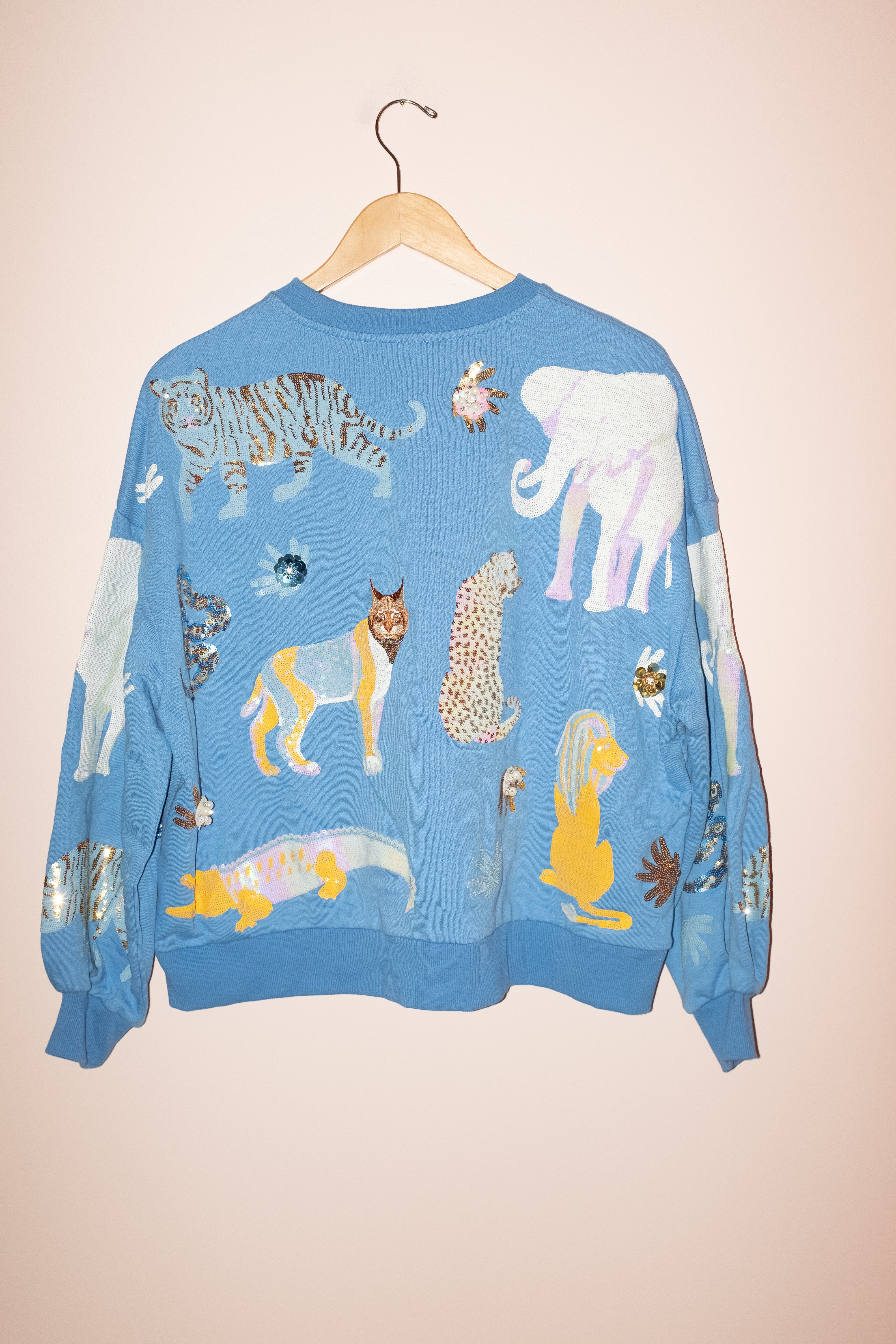 SAMPLE- BLUE & YELLOW ANIMAL SWEATSHIRT