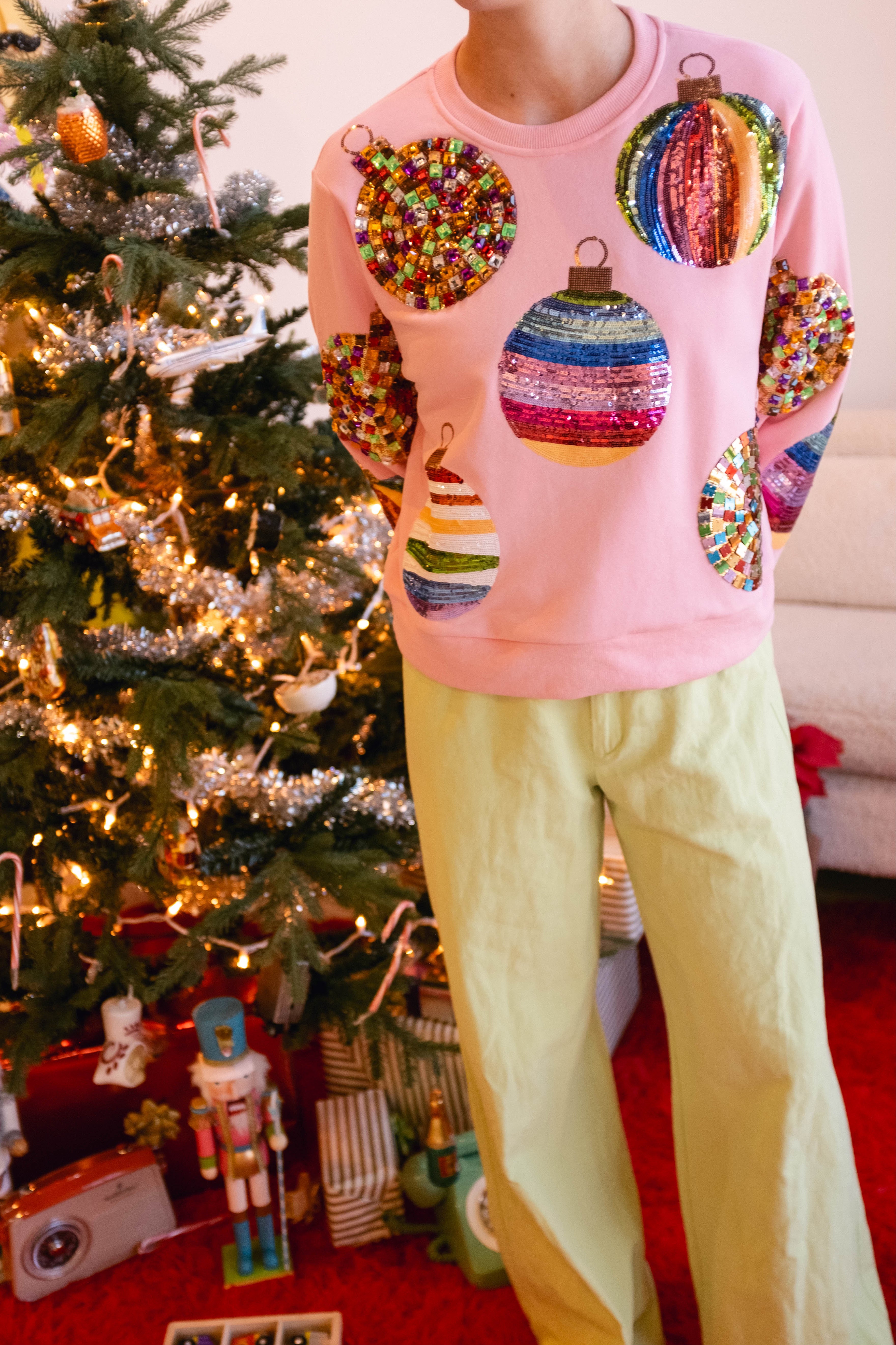 Pink Ornament Sweatshirt