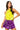 Sample Lime & Purple Full Sequin Mock Neck Romper