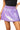 Sample Lavender Knit Full Sequin Skirt