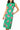 Green & White Checkered Pink Azalea Knit Midi Dress