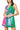 Green & Purple Colorblock Golf Clubs Tank Dress