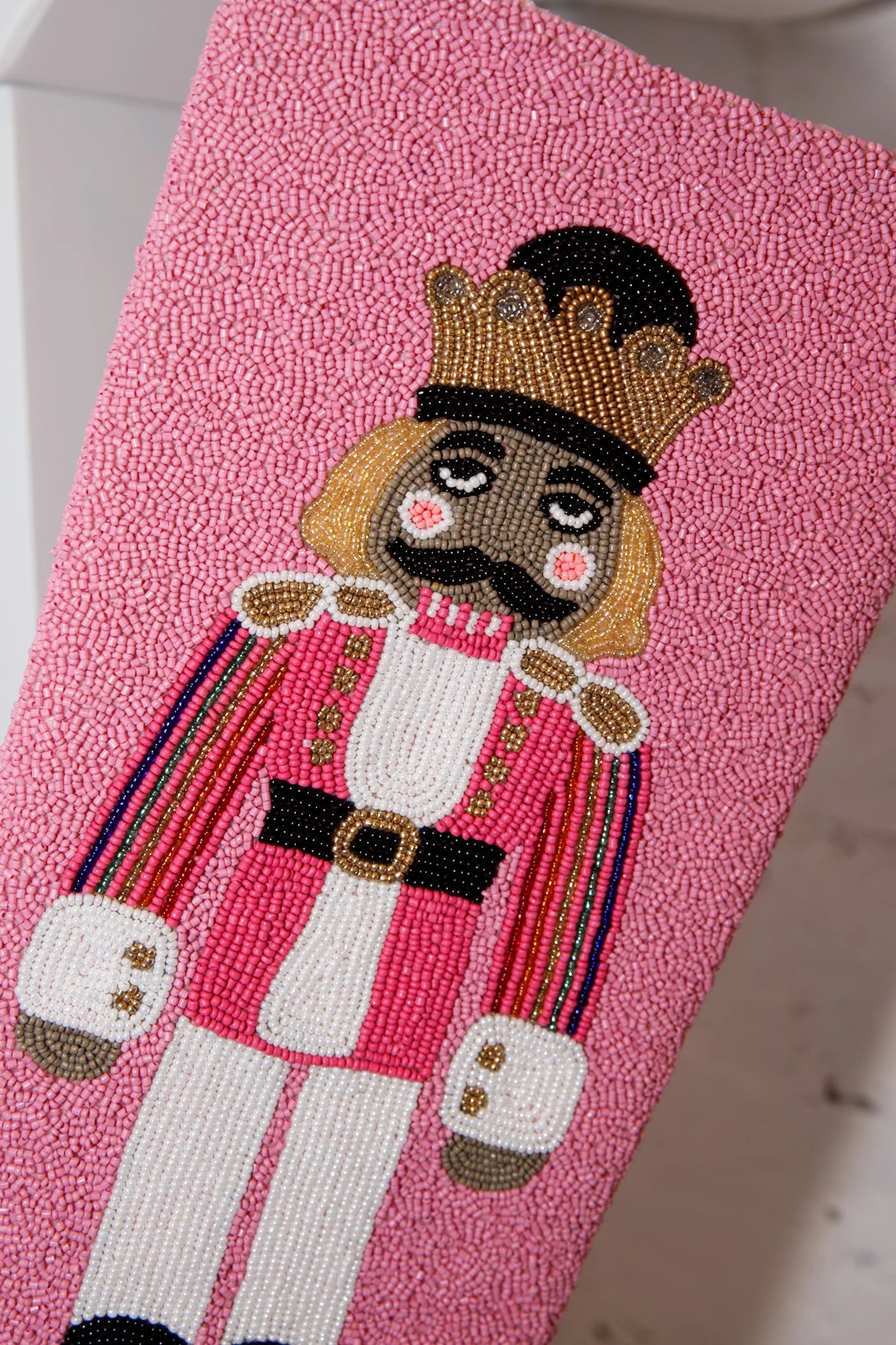 ITES x Sami Riccioli x Queen of Sparkles Pink Medium Skin Nutcracker Stocking