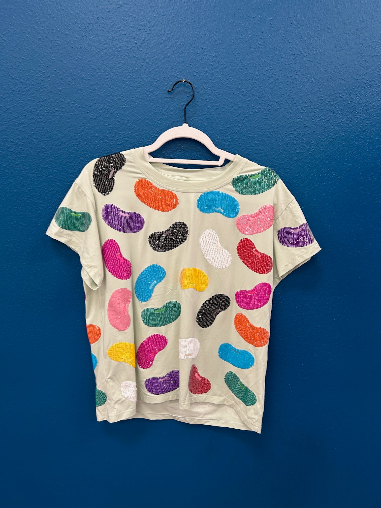 SAMPLE- Mint Multi Jelly Bean Tee