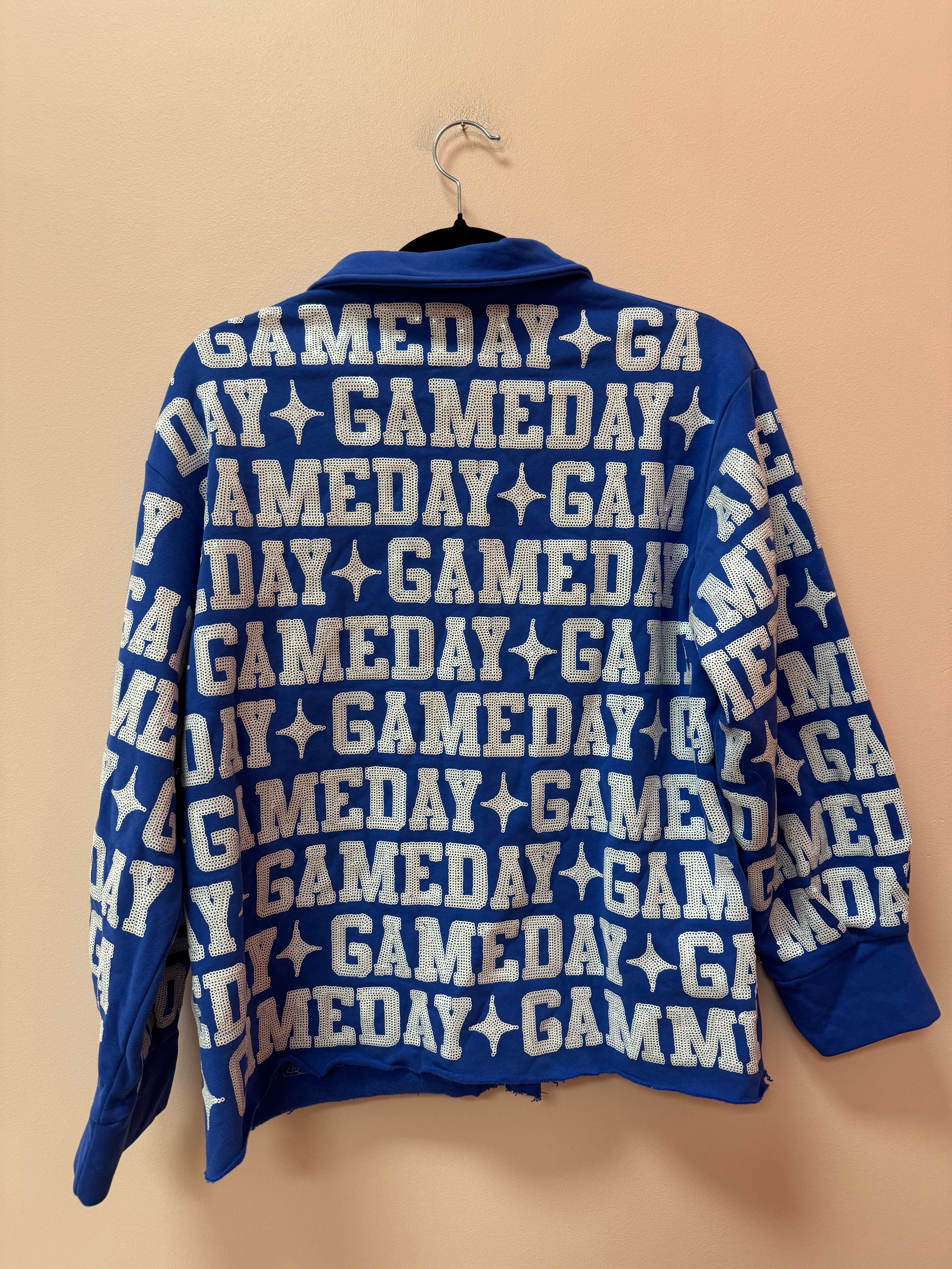 SAMPLE- ROYAL & WHITE 'GAMEDAY' ALL OVER SHACKET