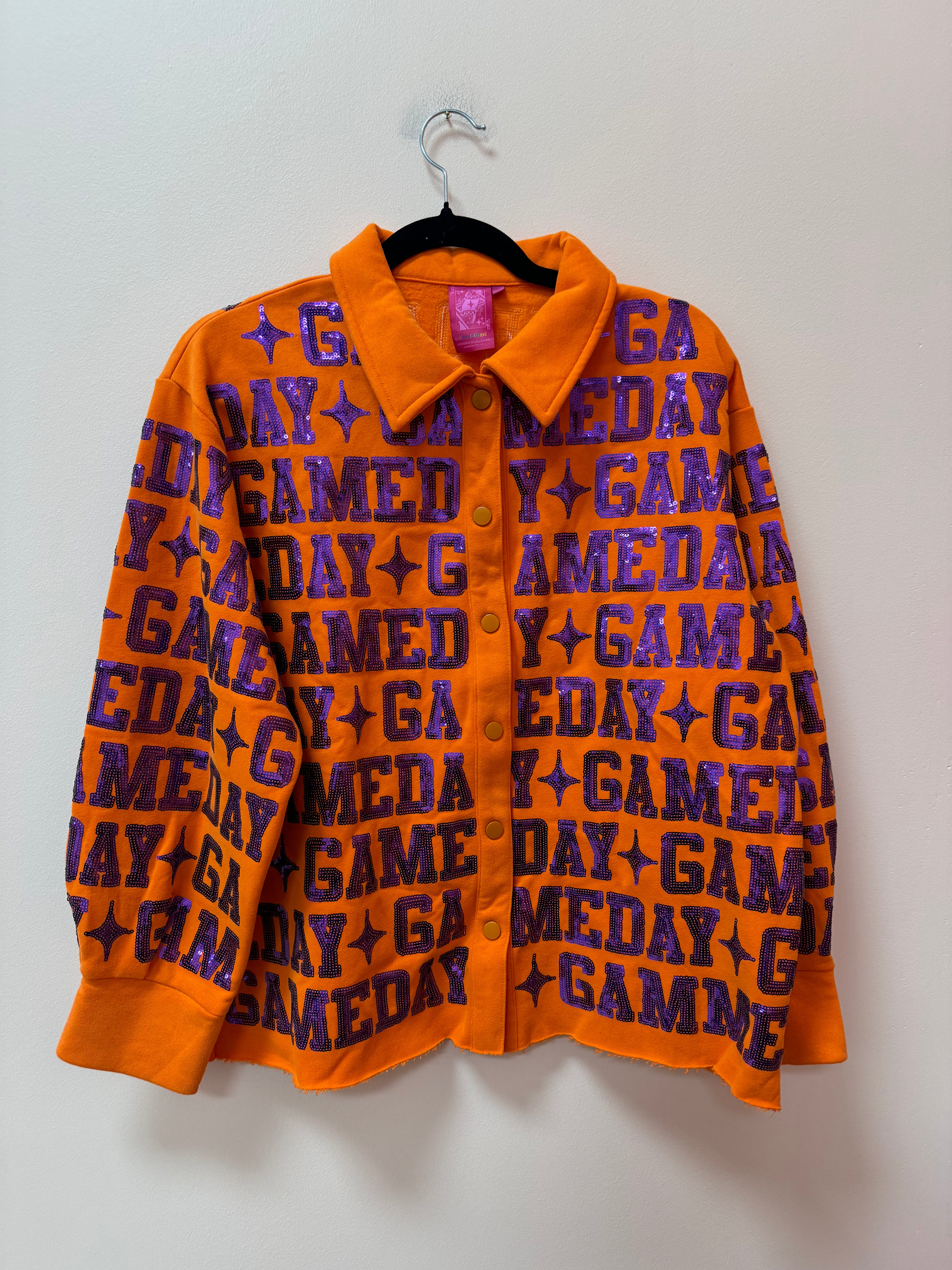 SAMPLE- ORANGE & PURPLE 'GAMEDAY' ALL OVER SHACKET