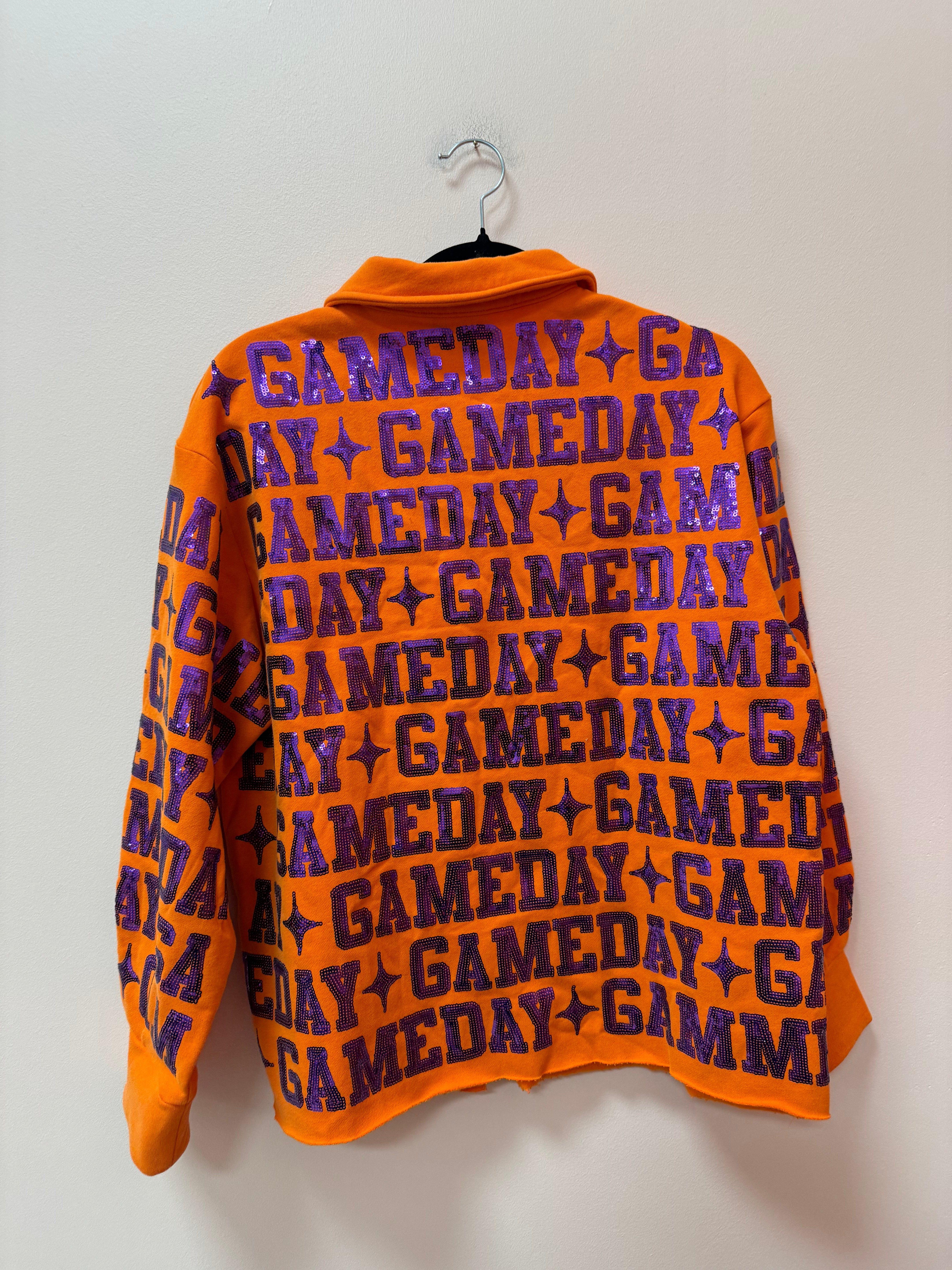 SAMPLE- ORANGE & PURPLE 'GAMEDAY' ALL OVER SHACKET