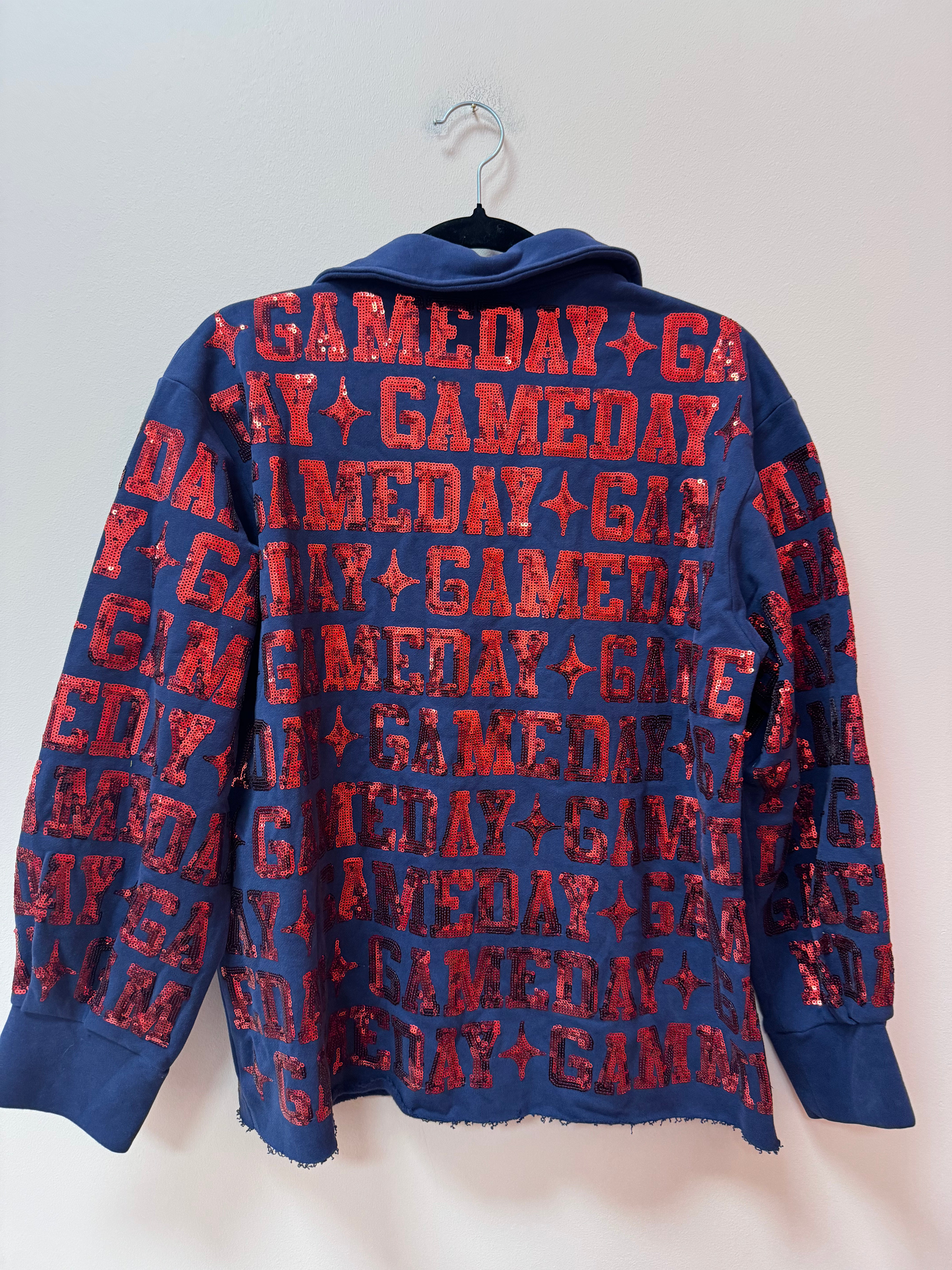 SAMPLE- NAVY & RED 'GAMEDAY' ALL OVER SHACKET