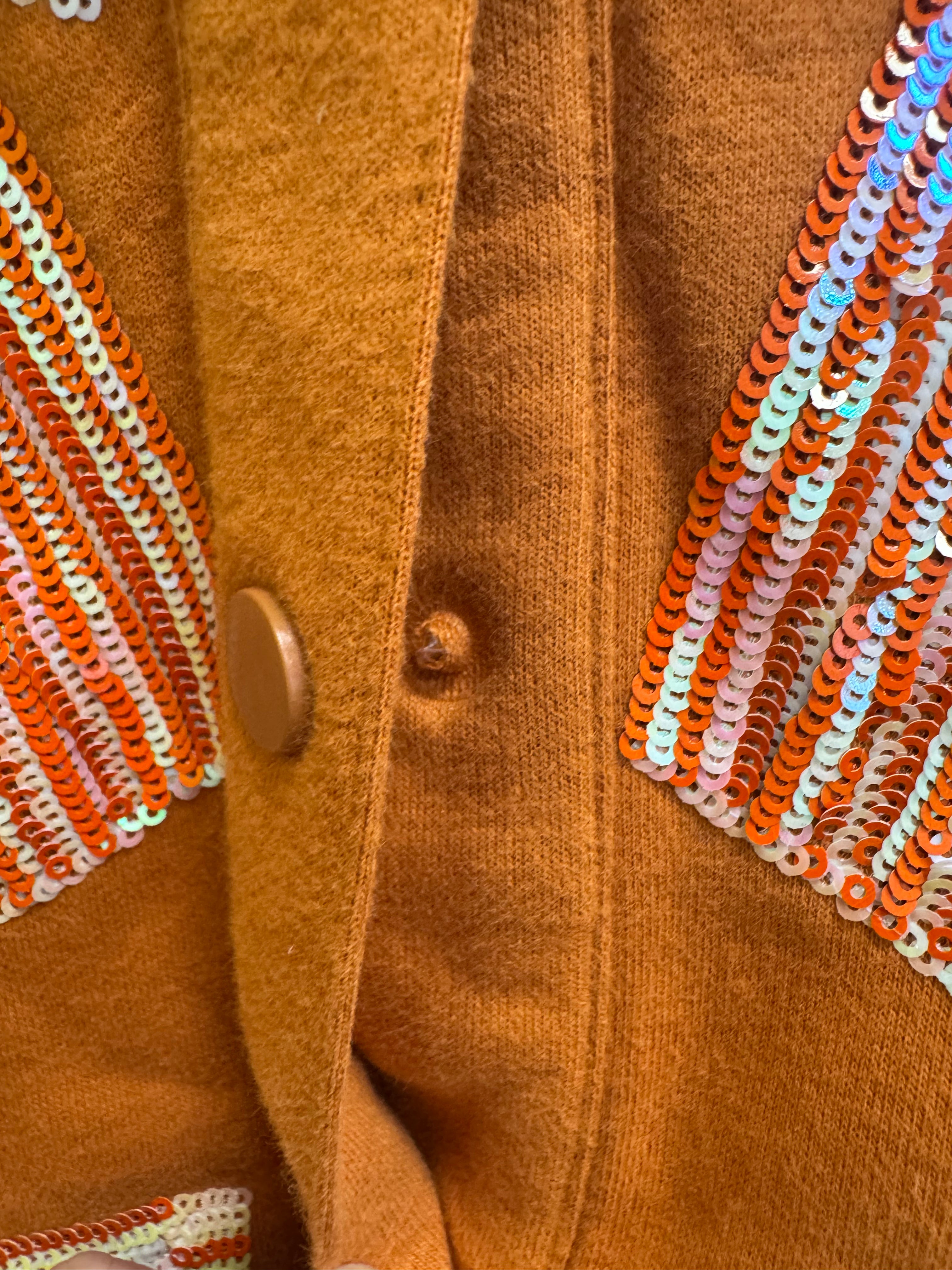 SAMPLE- BURNT ORANGE STRIPED BOW SHACKET