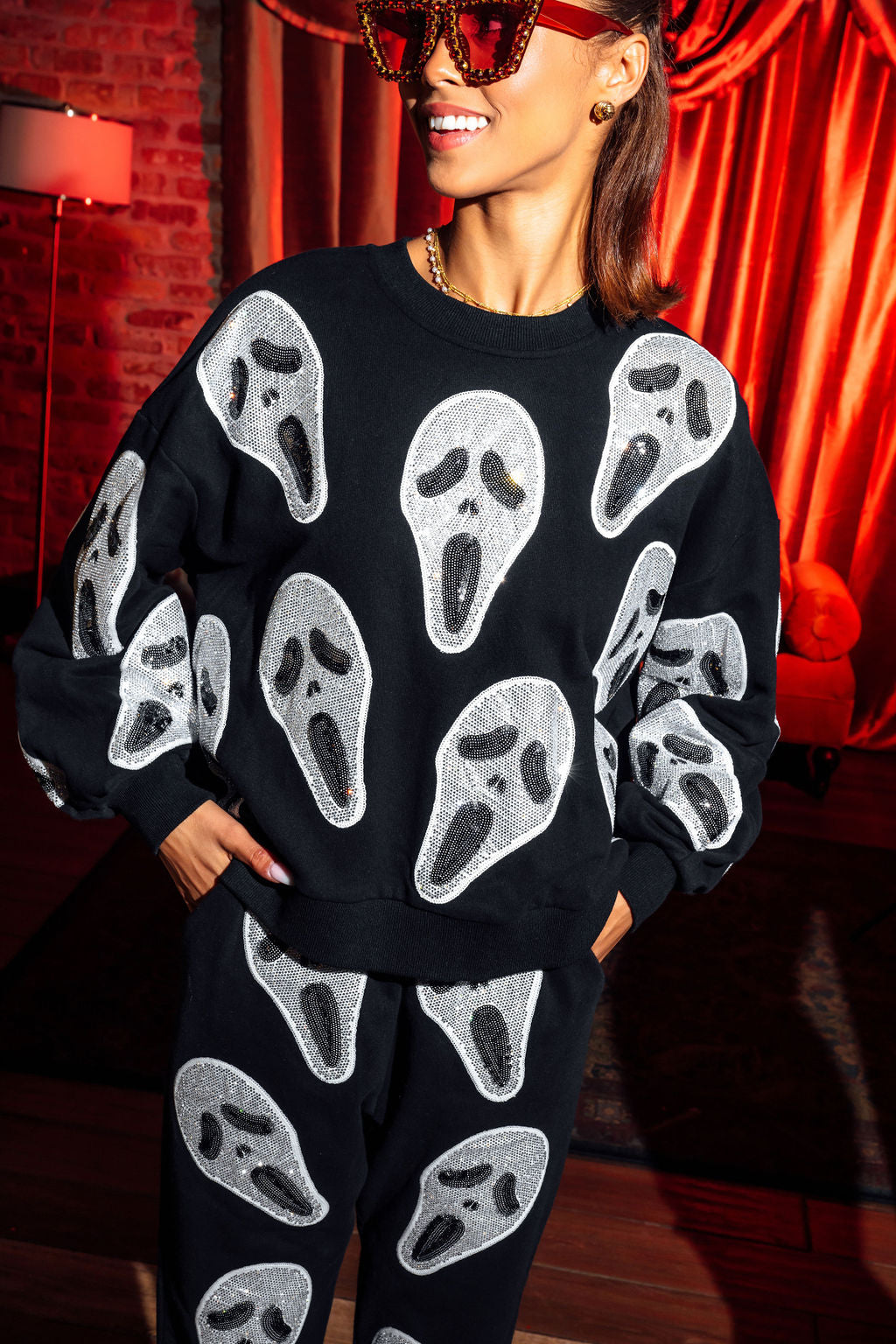 Black Scream Mask Sweatshirt