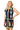 Navy Argyle Multi Golf Bag Button Up Tank Knit Dress