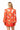 Sample Orange Fortune Cookie Queen Long Sleeve Dress