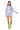 Blue & White Gingham Scattered Duck Short