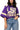 Licensed LSU Oversized Gingham Jersey Tee