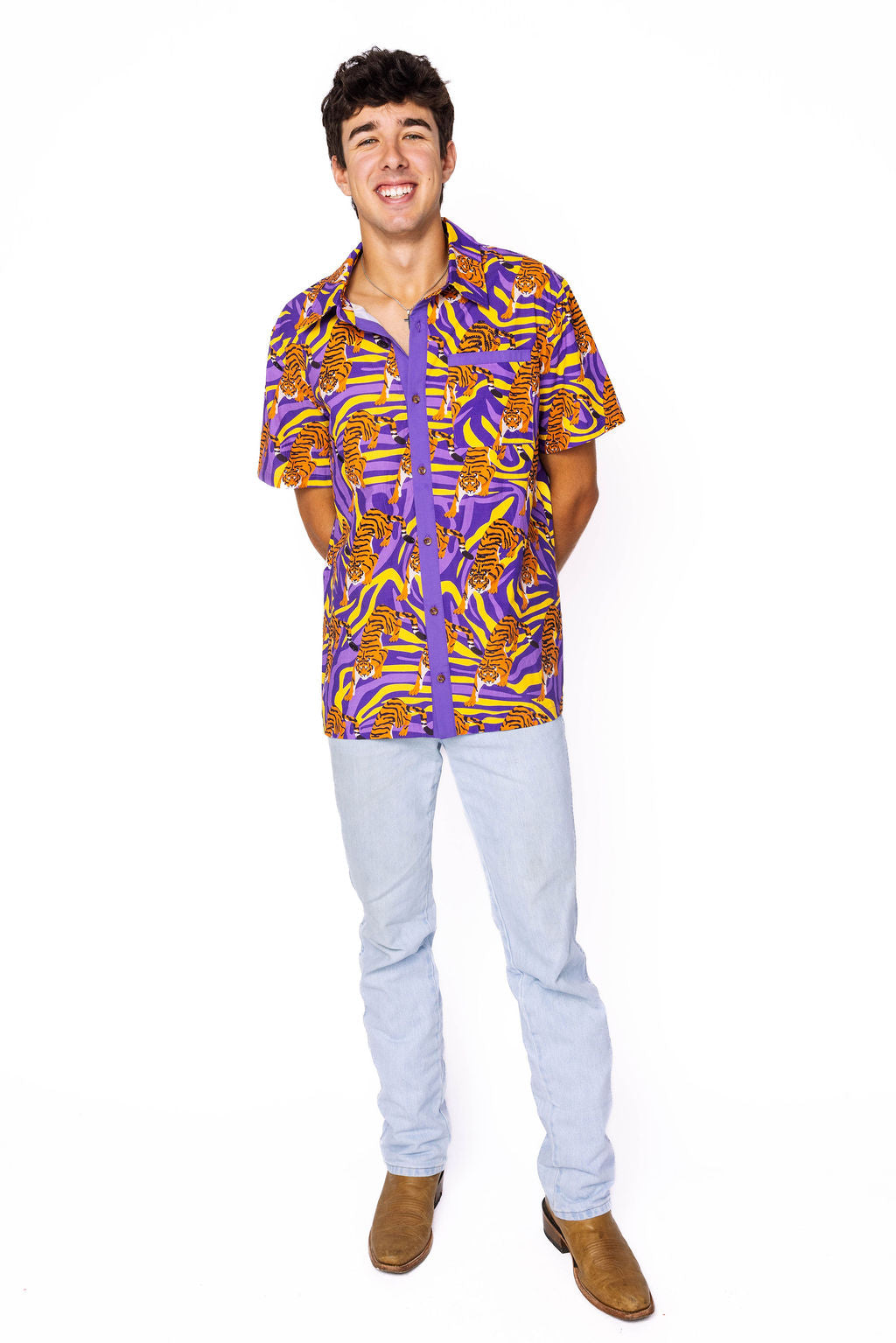 purple and gold dress shirt Wreesh Mens Slim Fit Dress Shirts Jacquard Undershirt Button Up Long Sleeve Shirt Solid Casual Business Formal Shirt Purple-D, Men's, Size: XL