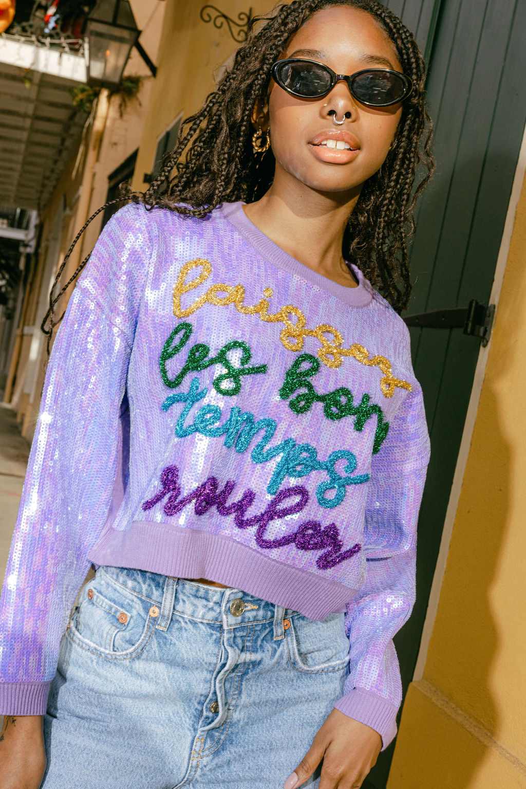 Rainbow sequin sale sweater