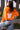 Bright Orange 'Nothin But Net' Glitter Script Sweater