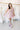 Pale Pink Champagne Scattered Poof Sleeve Dress