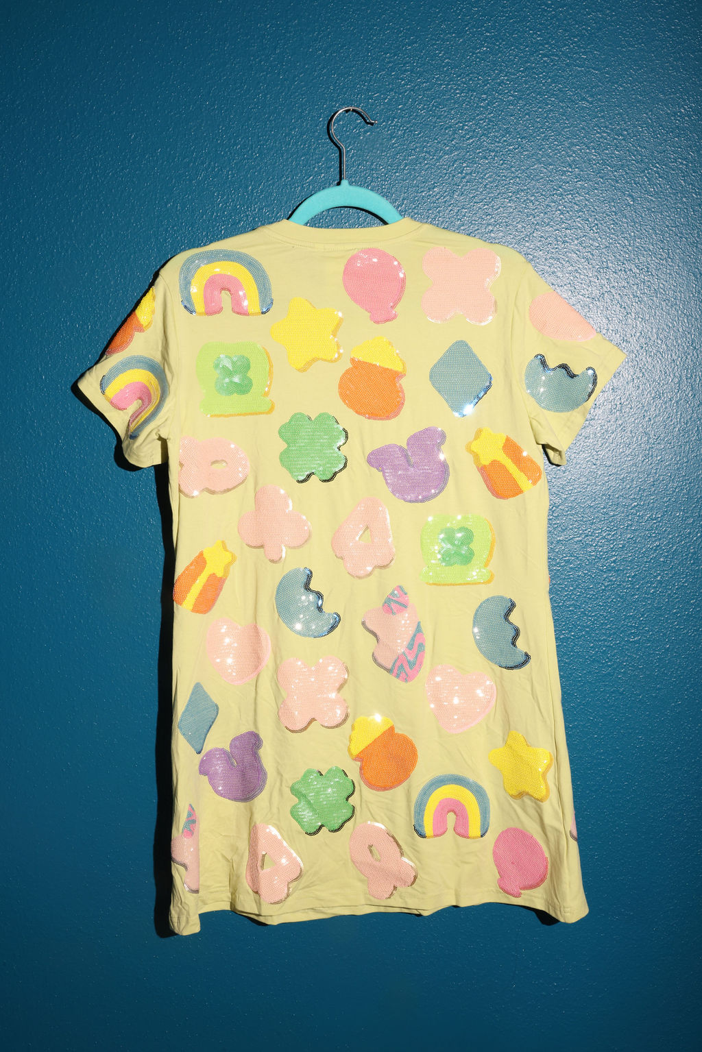 SAMPLE LIME GREEN LUCKY CHARM ICON TEE DRESS