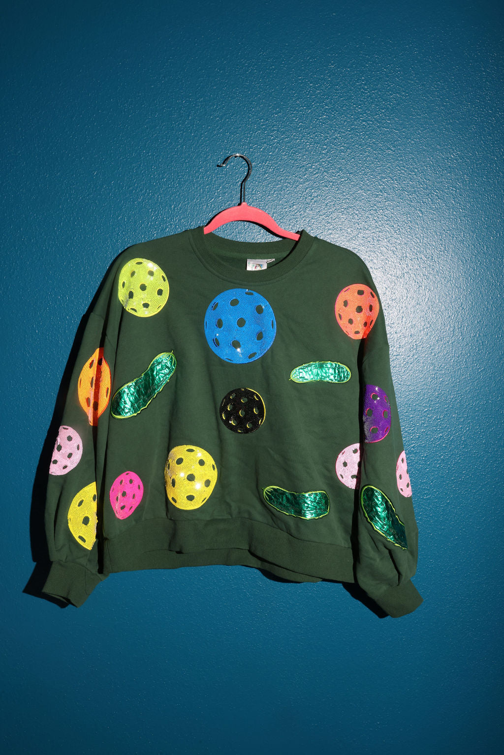 SAMPLE GREEN MULTI PICKLEBALL SWEATSHIRT