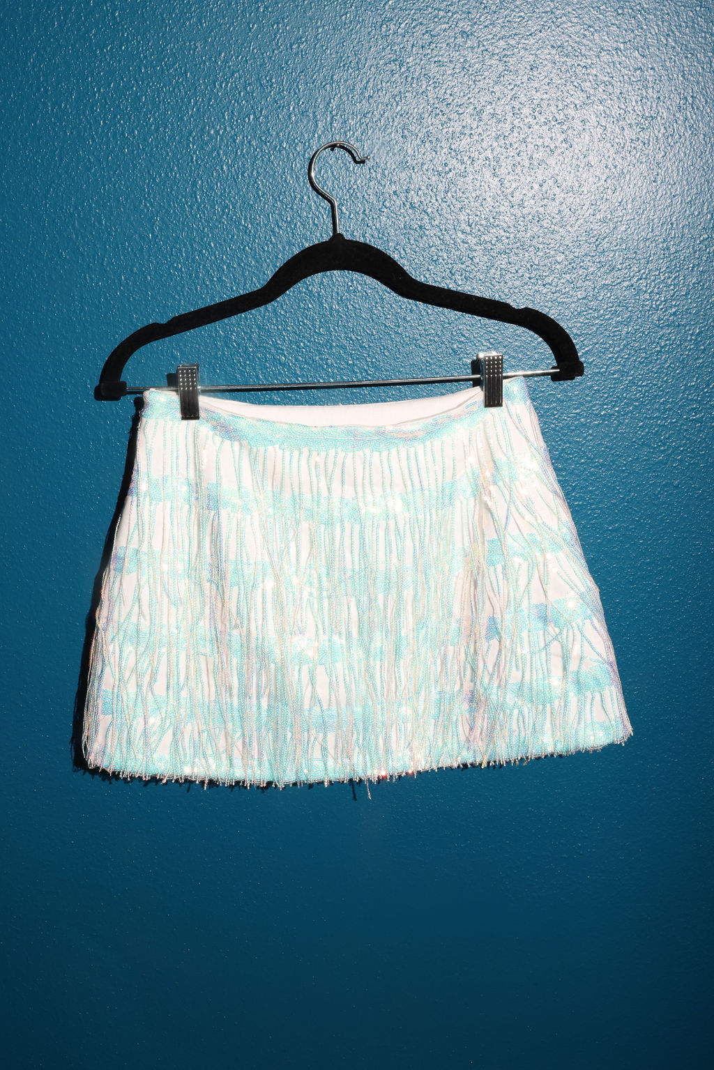 SAMPLE WHITE FRINGE SKORT