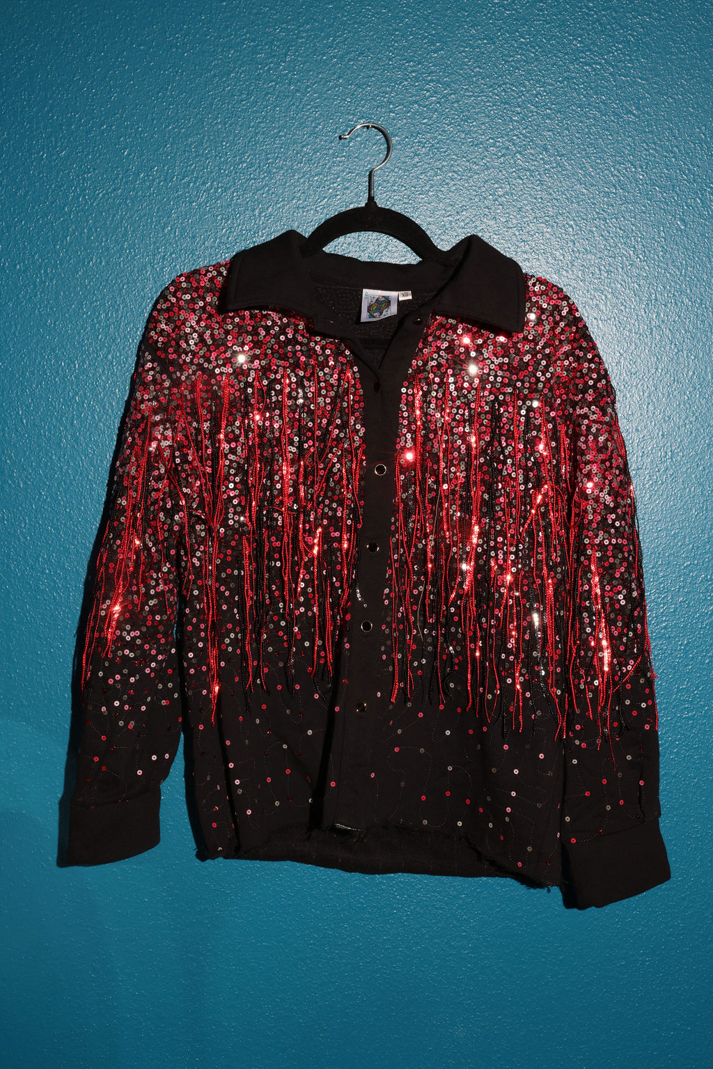 Sample Sequin Fringe Shacket