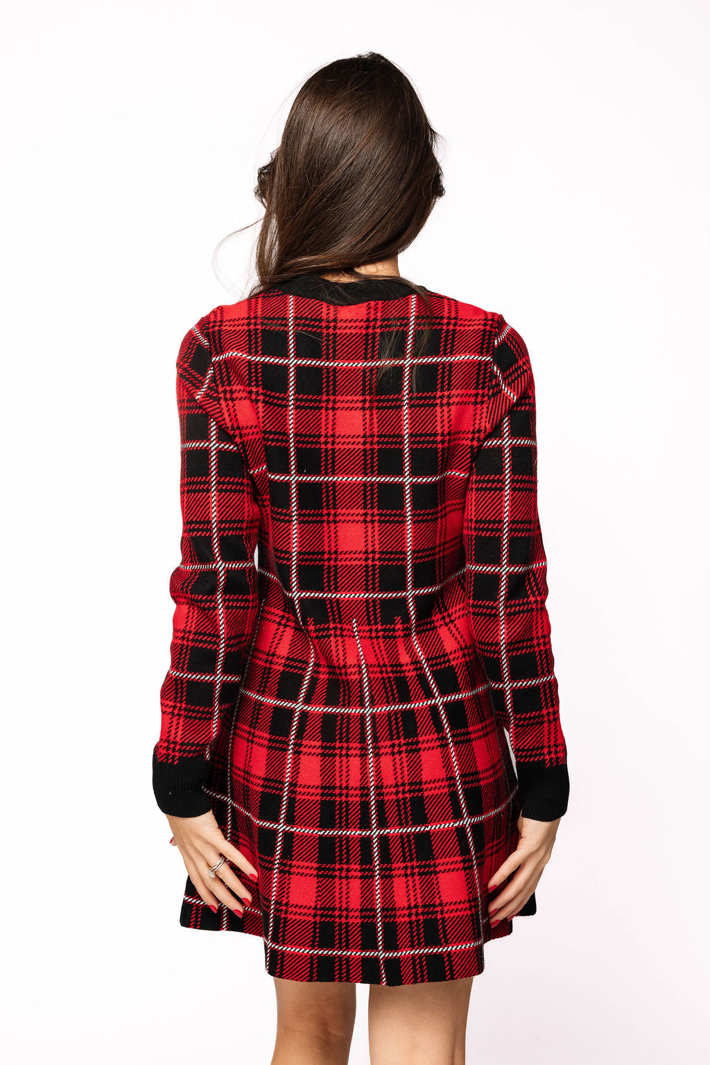 Licensed Sample - Georgia Plaid Mascot Sweater Dress