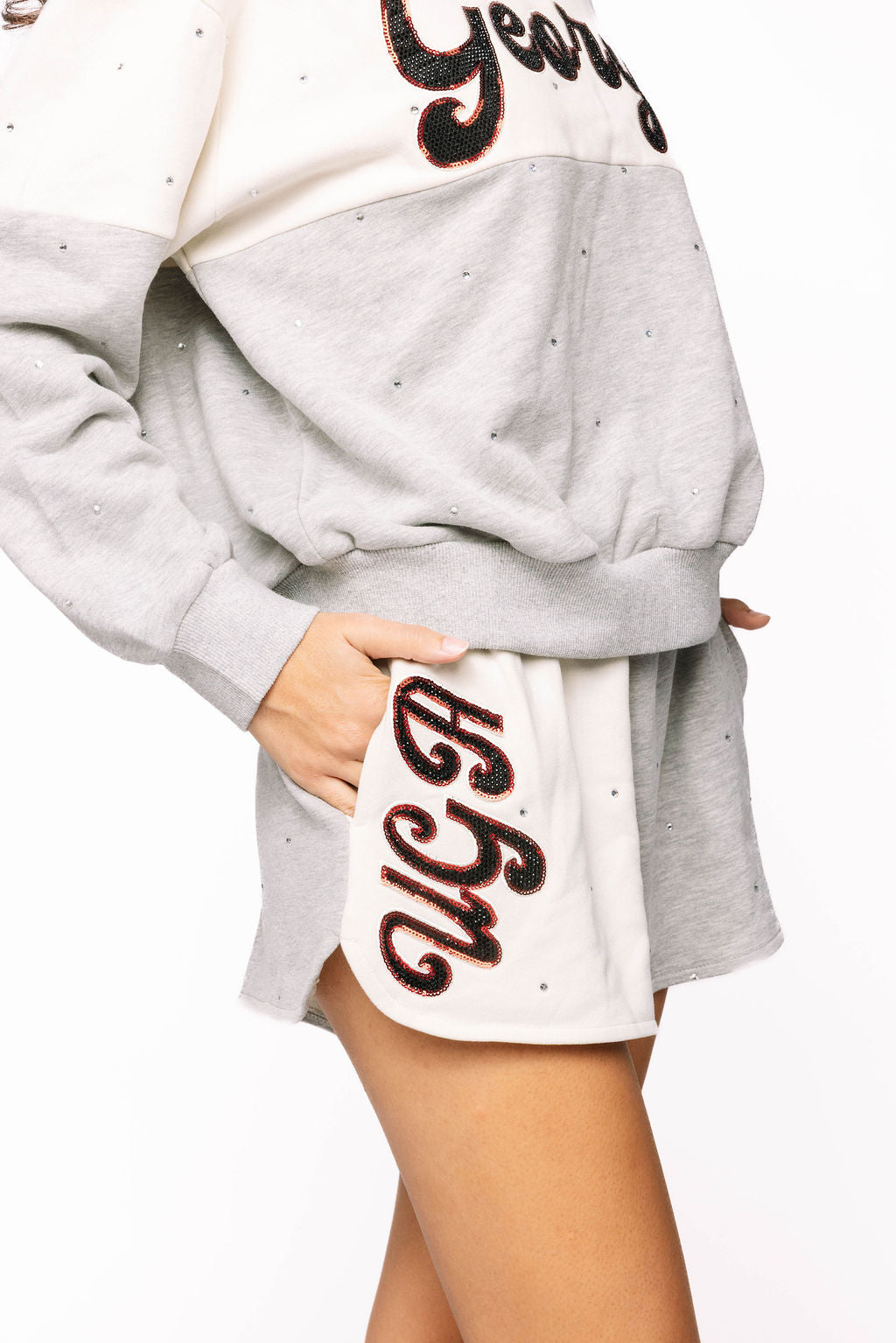 Licensed Sample - Georgia Pastel Two Tone Sweatshirt and Shorts SET