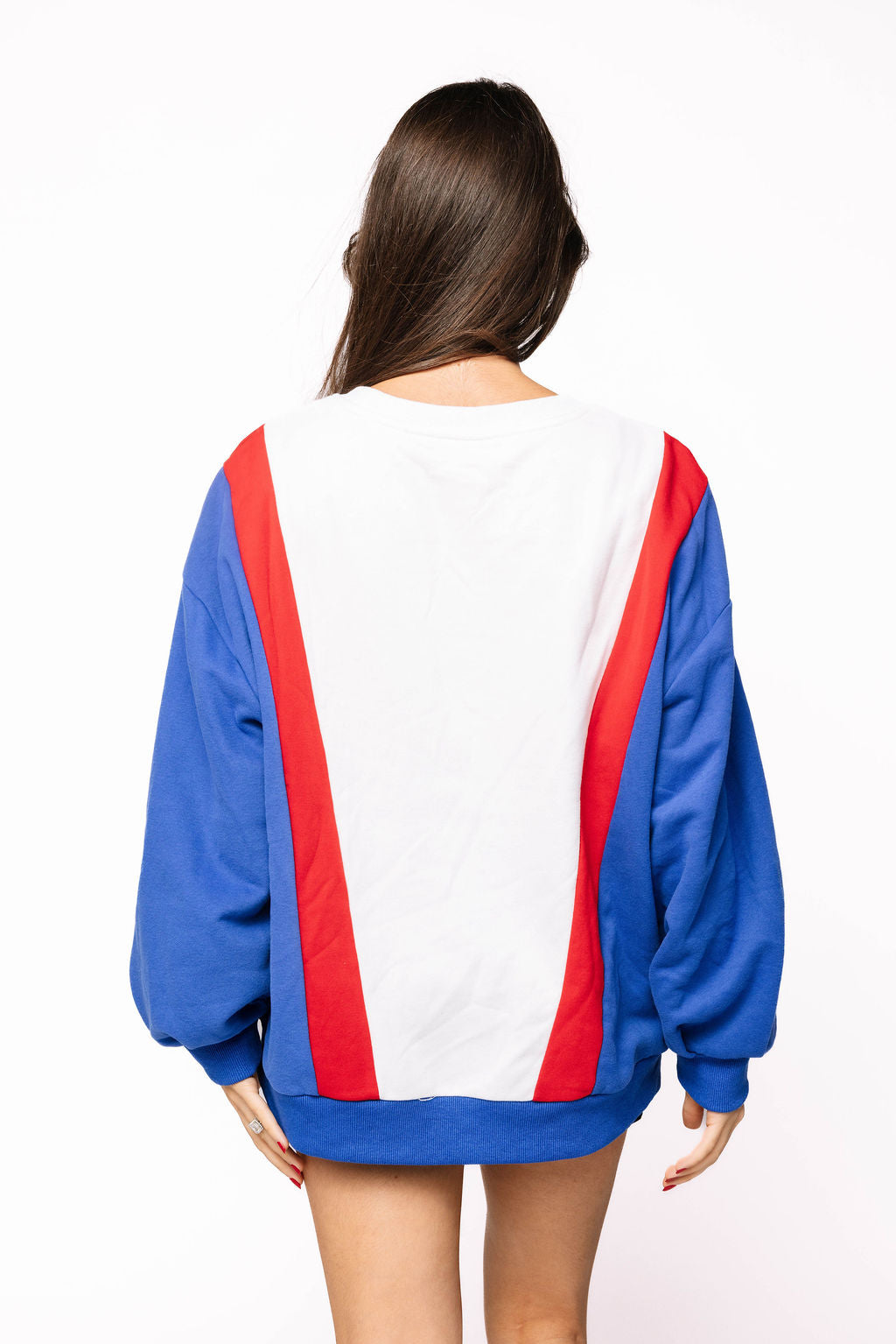 Licensed Sample - Kansas Football Player with Flag Sweatshirt