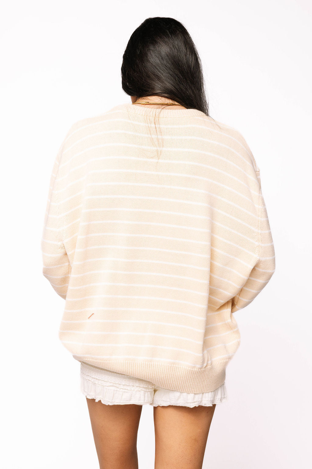 Licensed Sample - Beige Stripe Vintage Team Sweater