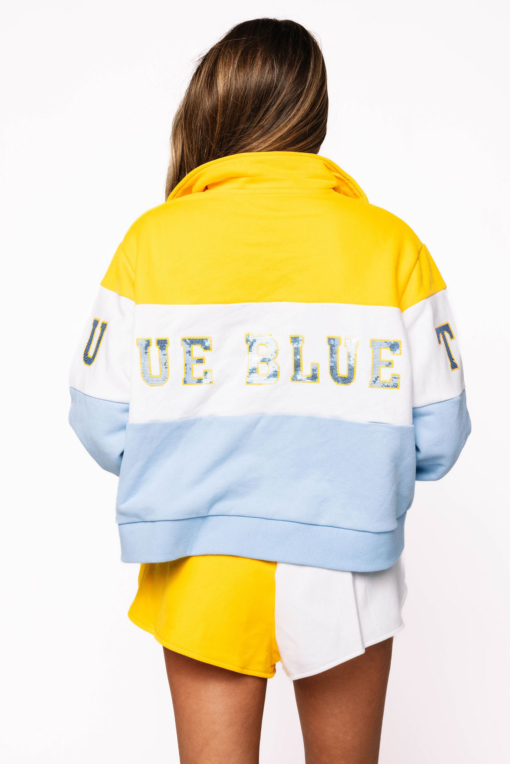 Licensed Sample - Southern Quarter Zip Colorblock Sweatshirt/Short SET