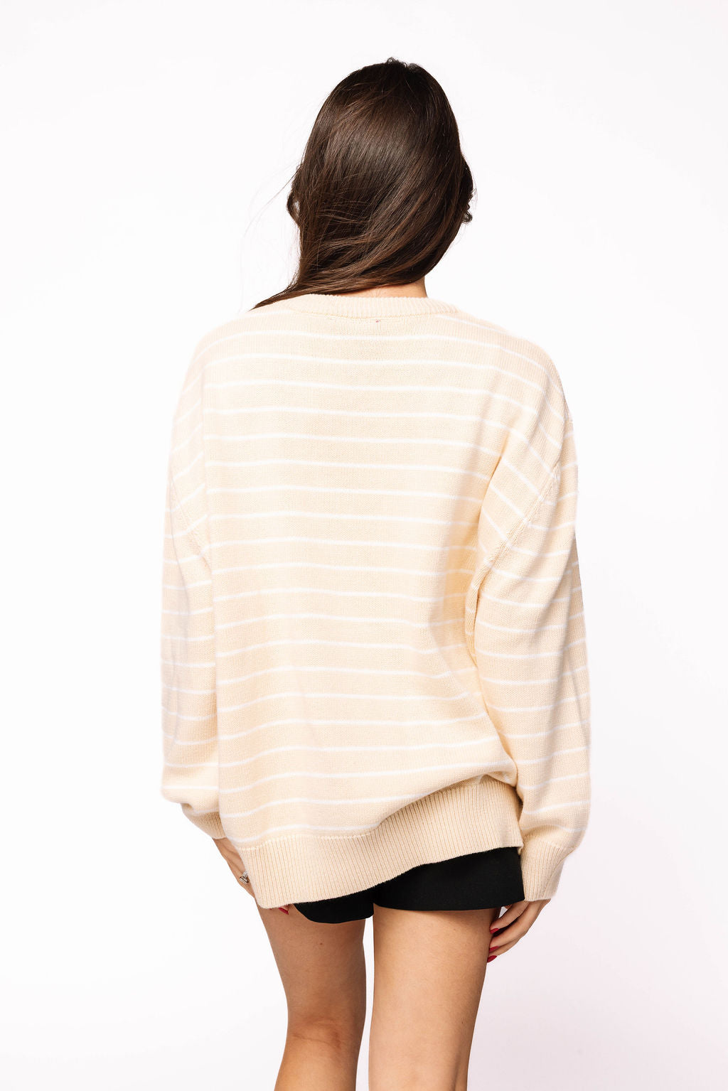Licensed Sample - Mizzou Beige Stripe Vintage Team Sweater
