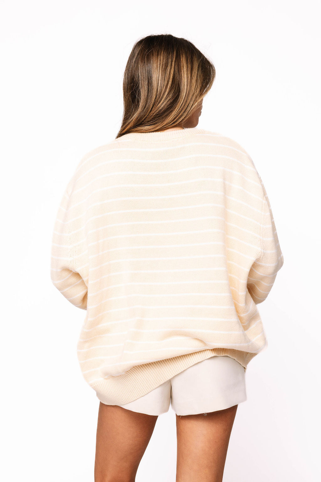 Licensed Sample - ECU Beige Stripe Vintage Team Sweater