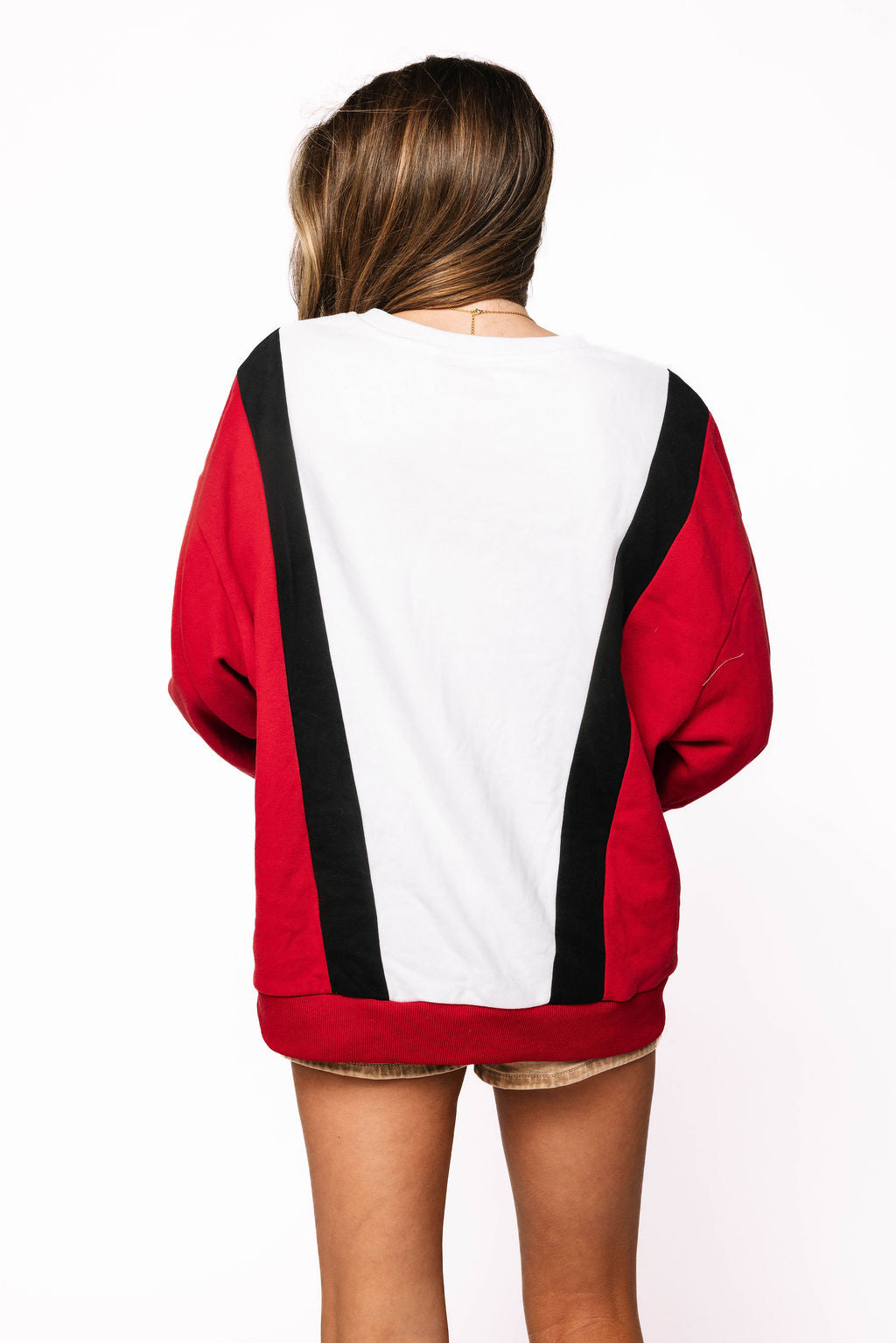 Licensed Sample - Arkansas Football Player With Flag Sweatshirt