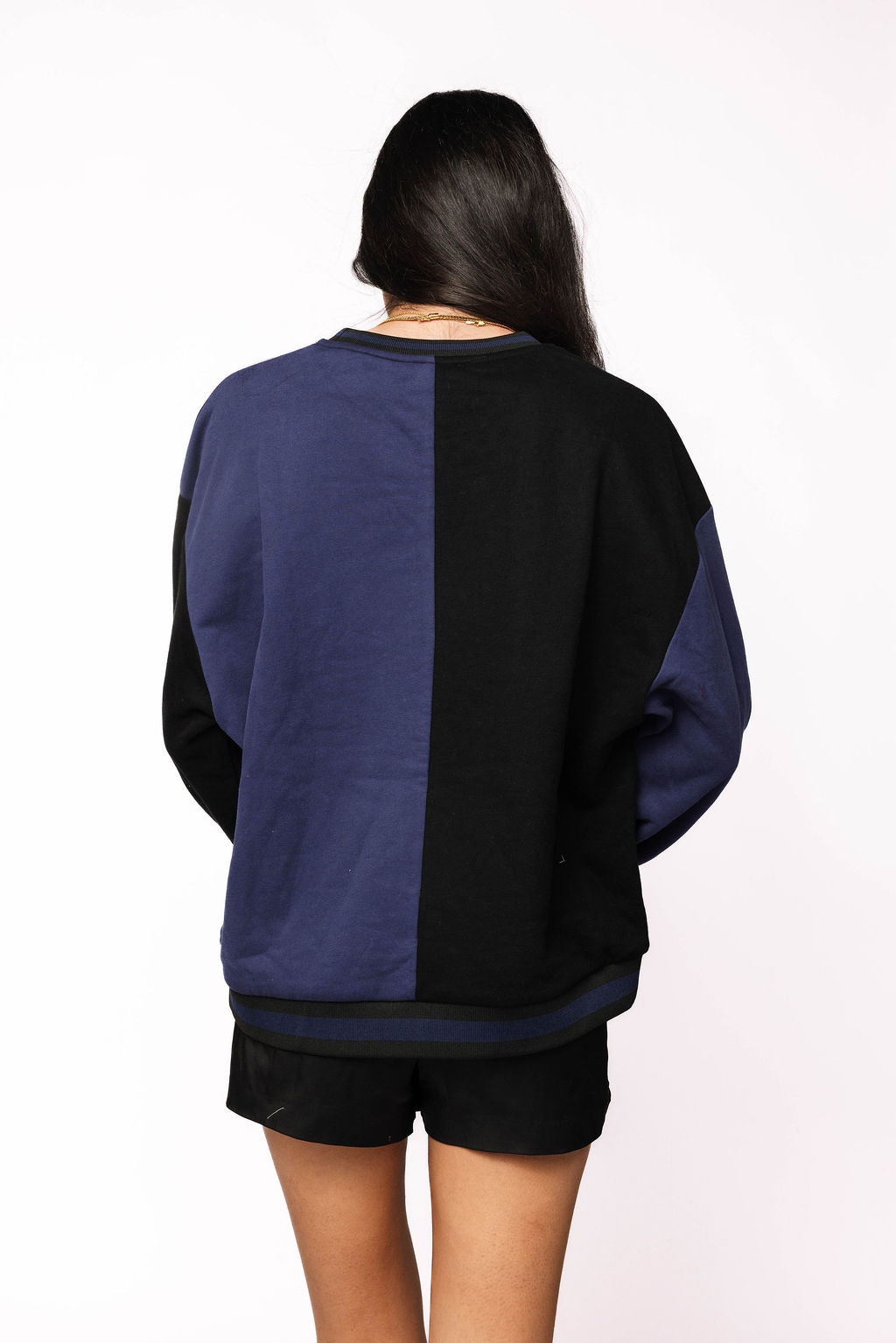 Licensed Sample - Auburn Black Colorblock Sweatshirt
