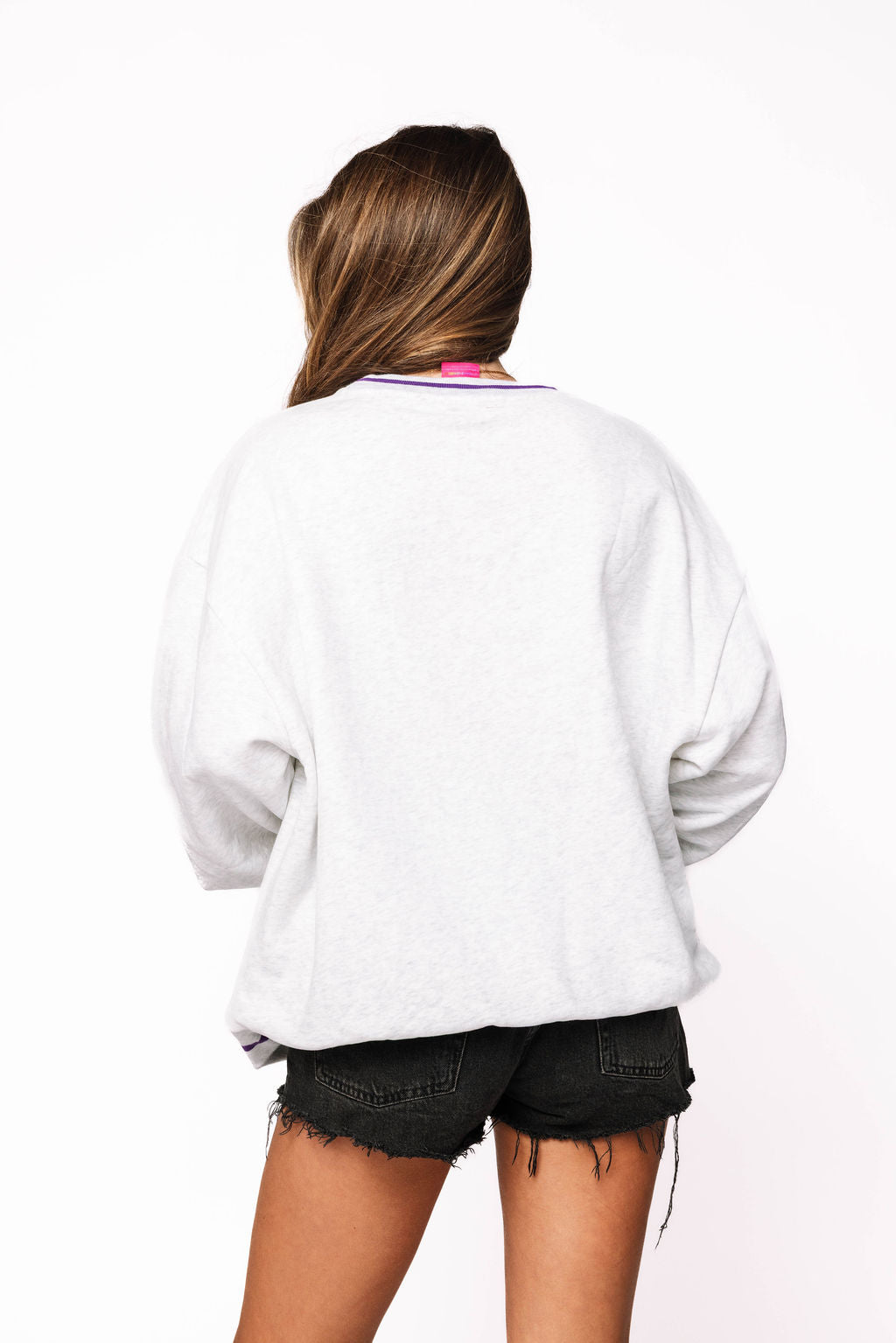 Licensed Sample - ECU Plaid Letter Sweatshirt