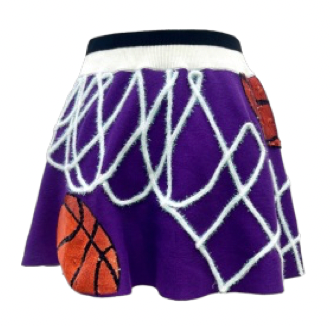 SAMPLE- PURPLE BASKETBALL NET SKIRT