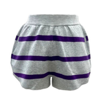 SAMPLE- GREY/PURPLE SLAM DUNK KNIT SHORTS