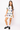SAMPLE - White Multi Tiger Head Button Up Sweater/Skirt Set