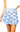 SAMPLE - Light Blue Pleat Beaded Sequin Football Skort
