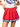 SAMPLE - Red with Royal and White Stripe Pleat Skort